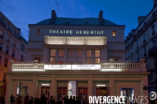 Illustration Février 2014.Le theatre Hebertot dans le 17 eme arrondissement.