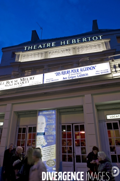 Illustration Février 2014.Le theatre Hebertot dans le 17 eme arrondissement.