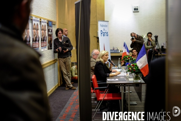 Marine Le Pen et Wallerand de Saint-Just, Paris