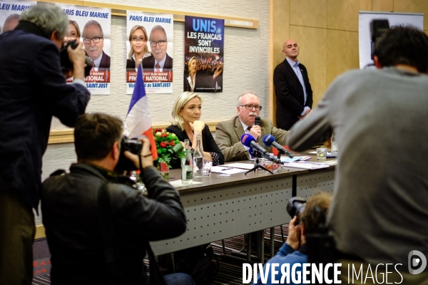 Marine Le Pen et Wallerand de Saint-Just, Paris