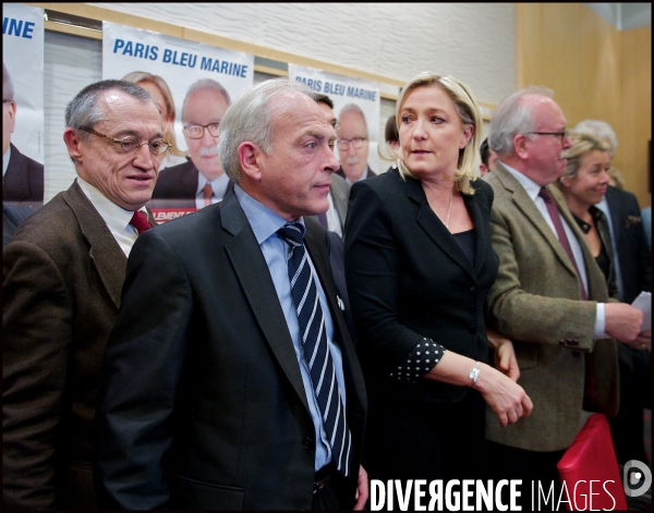 Conférence de presse de Marine Le Pen et de Wallerand de Saint Just