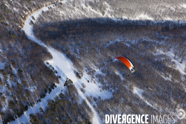 Vue aerienne du Mont Ventoux