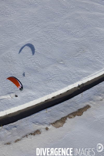 Vue aerienne du Mont Ventoux