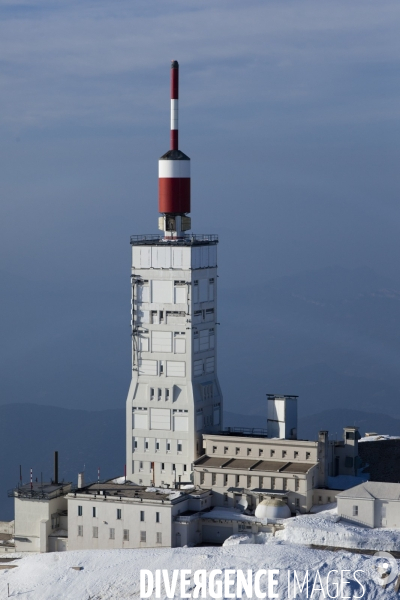 Vue aerienne du Mont Ventoux