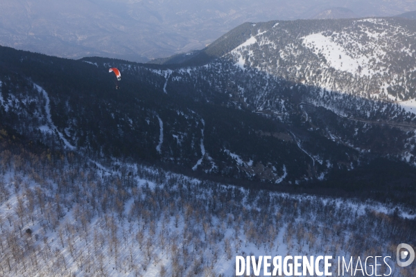 Vue aerienne du Mont Ventoux