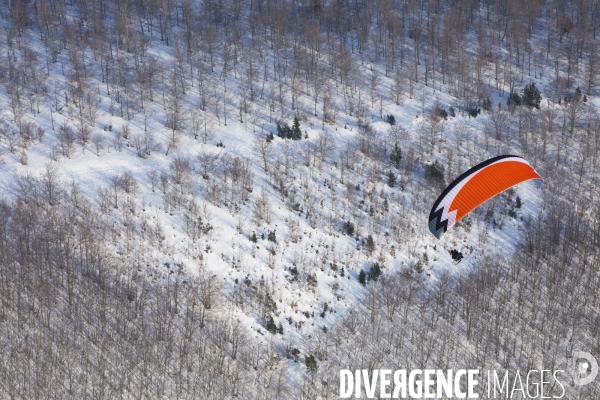 Vue aerienne du Mont Ventoux