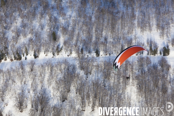 Vue aerienne du Mont Ventoux