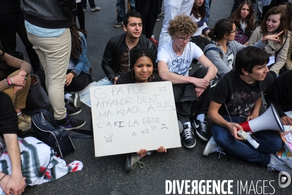 Manifestation contre le pacte de responsabilité, Paris