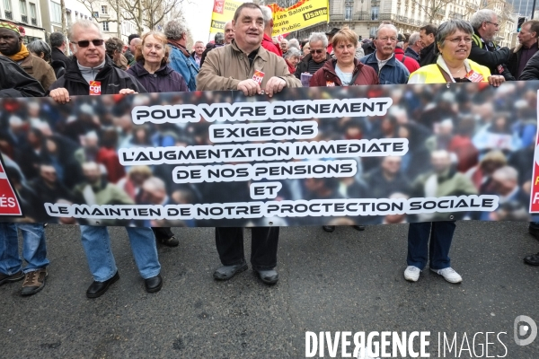 Manifestation contre le pacte de responsabilité, Paris