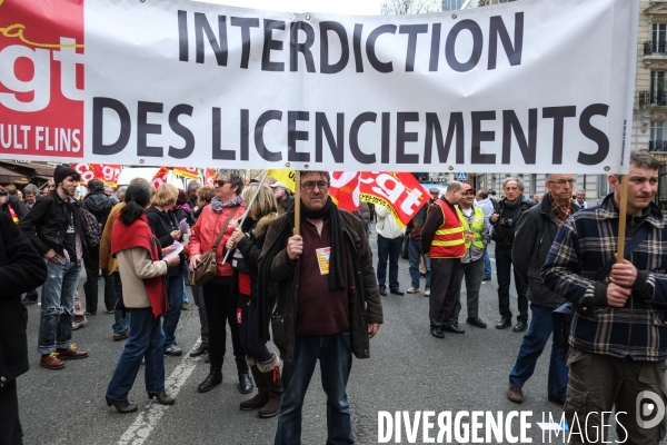 Manifestation contre le pacte de responsabilité, Paris