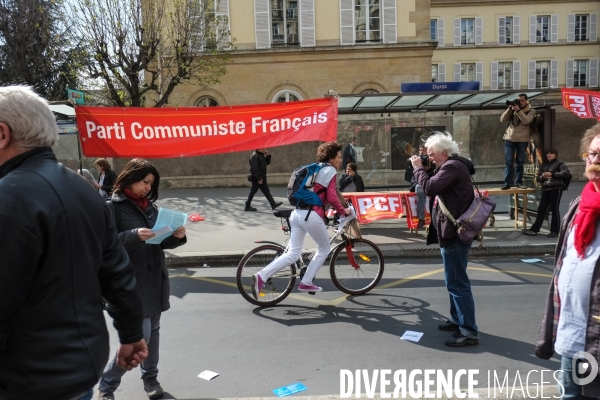 Manifestation contre le pacte de responsabilité, Paris