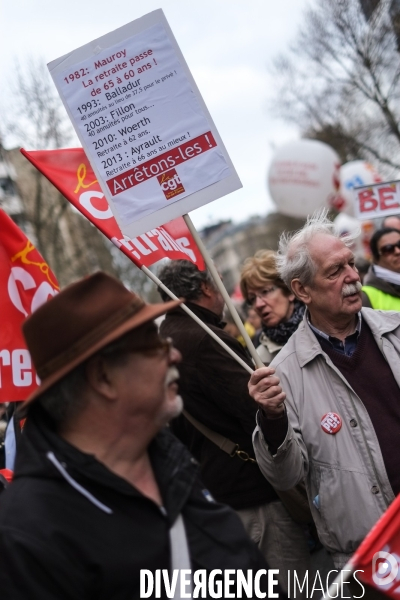 Manifestation contre le pacte de responsabilité, Paris