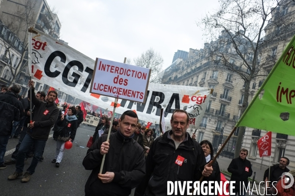 Manifestation contre le pacte de responsabilité, Paris