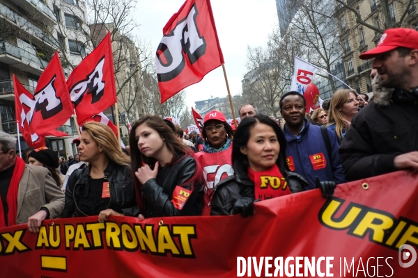 Manifestation contre le pacte de responsabilité, Paris