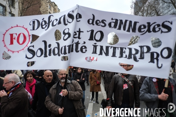 Manifestation contre le pacte de responsabilité, Paris