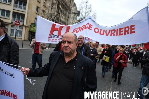 Manifestation contre le pacte de responsabilité, Paris