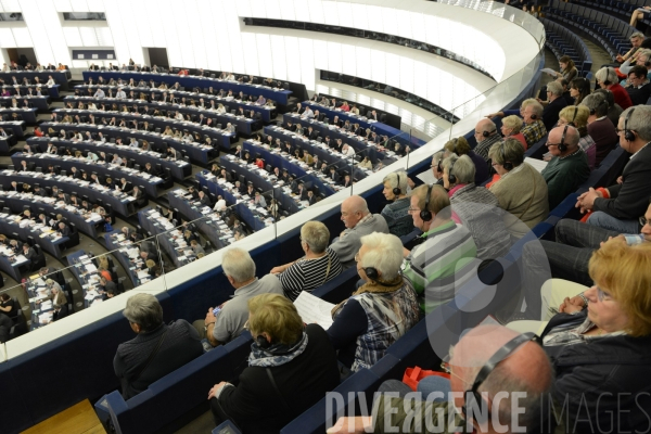 Le Parlement Européen de Strasbourg (hémicycle)