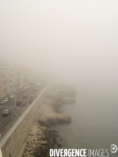 Marseille, vue depuis la plage des Catalans