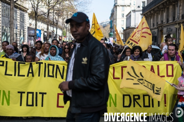 Manifestation fin de trêve hivernale, Paris