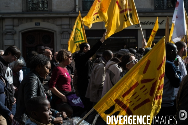 Manifestation fin de trêve hivernale, Paris