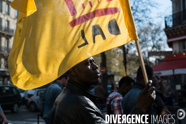 Manifestation fin de trêve hivernale, Paris