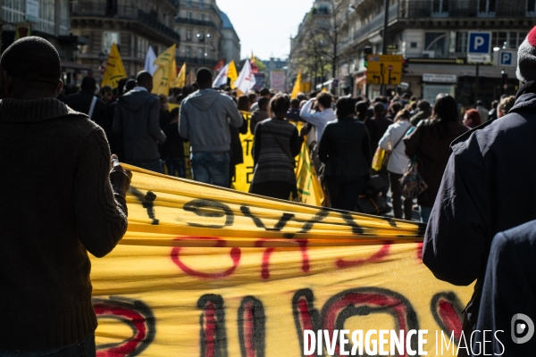 Manifestation fin de trêve hivernale, Paris