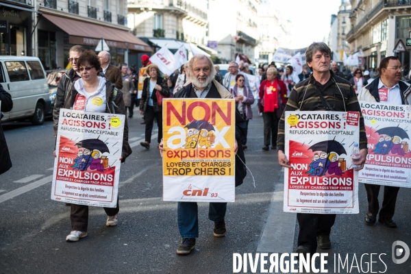 Manifestation fin de trêve hivernale, Paris