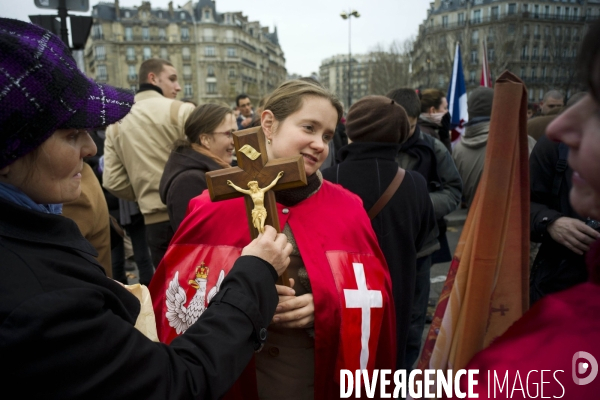 Manifestation contre Golgota Picnic