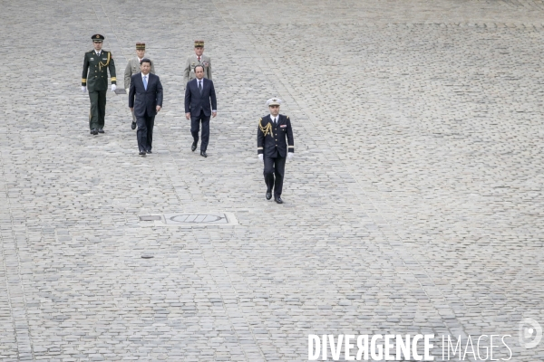 François Hollande accueille le président chinois Xi Jinping en visite d Etat