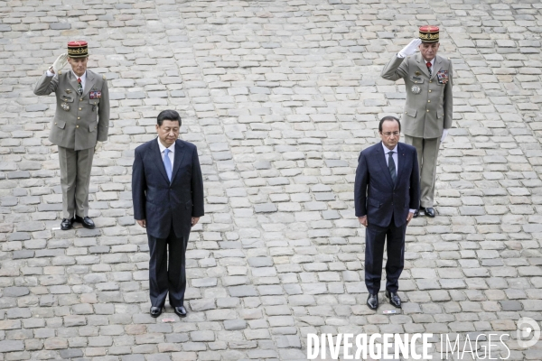 François Hollande accueille le président chinois Xi Jinping en visite d Etat