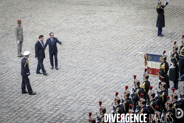 François Hollande accueille le président chinois Xi Jinping en visite d Etat