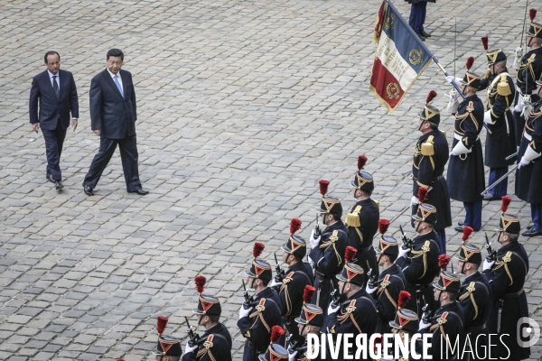 François Hollande accueille le président chinois Xi Jinping en visite d Etat