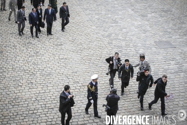 François Hollande accueille le président chinois Xi Jinping en visite d Etat