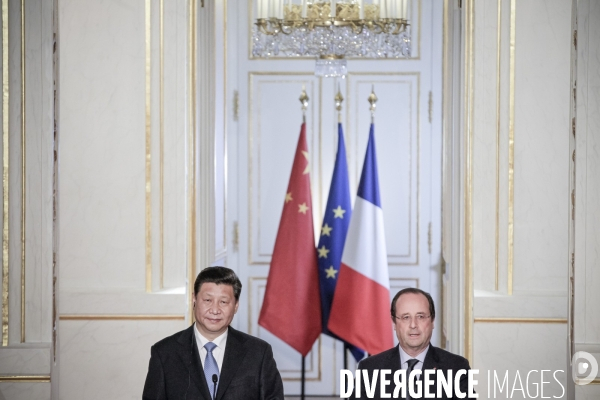 François Hollande accueille le président chinois Xi Jinping en visite d Etat