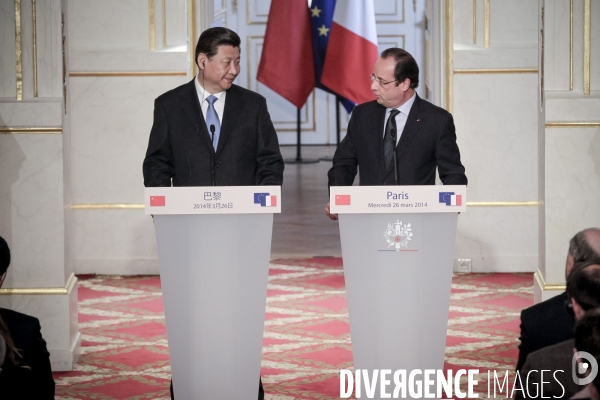 François Hollande accueille le président chinois Xi Jinping en visite d Etat