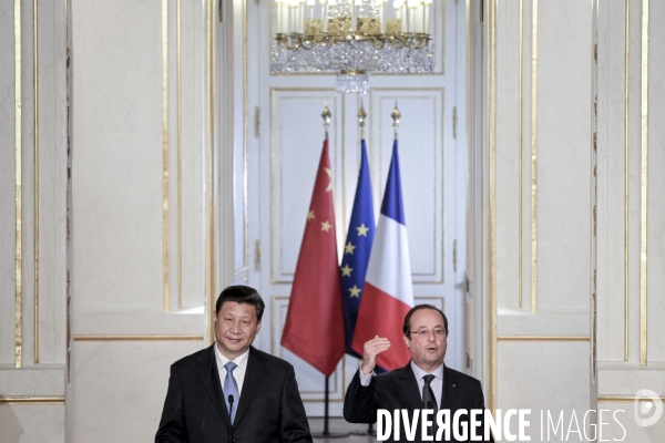 François Hollande accueille le président chinois Xi Jinping en visite d Etat