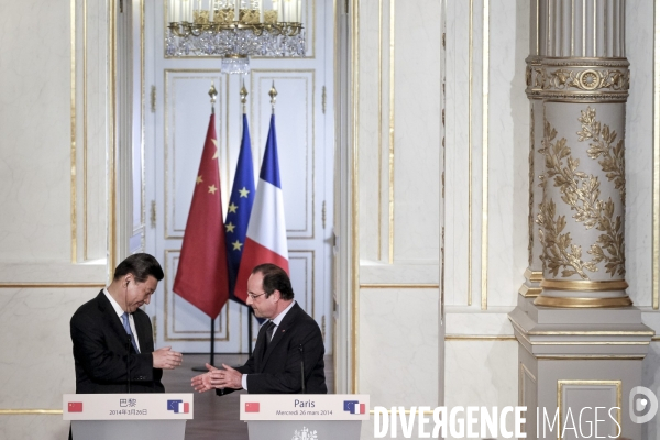 François Hollande accueille le président chinois Xi Jinping en visite d Etat