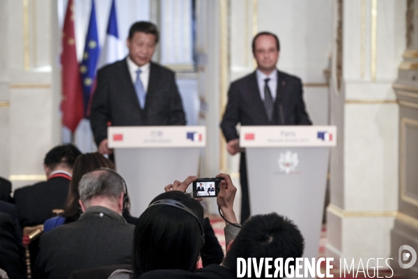 François Hollande accueille le président chinois Xi Jinping en visite d Etat