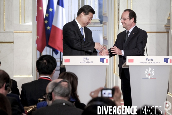 François Hollande accueille le président chinois Xi Jinping en visite d Etat