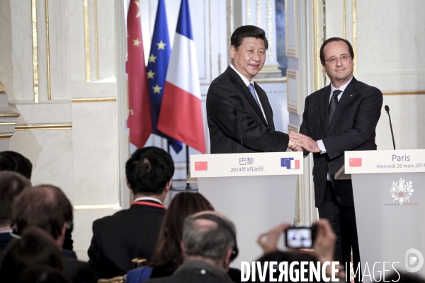 François Hollande accueille le président chinois Xi Jinping en visite d Etat