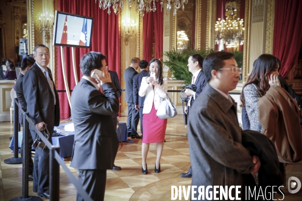 François Hollande accueille le président chinois Xi Jinping en visite d Etat