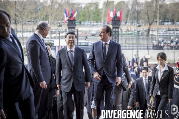 François Hollande accueille le président chinois Xi Jinping en visite d Etat