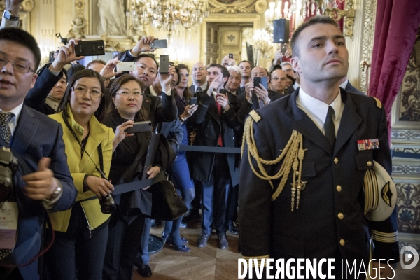 François Hollande accueille le président chinois Xi Jinping en visite d Etat