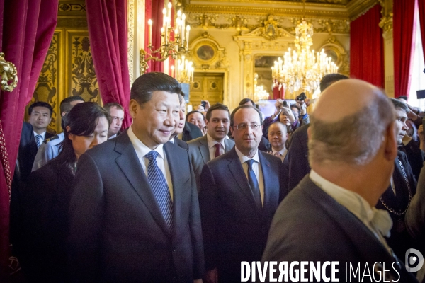 François Hollande accueille le président chinois Xi Jinping en visite d Etat