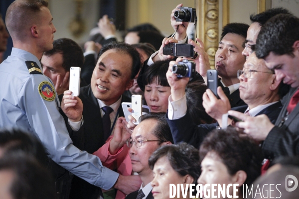 François Hollande accueille le président chinois Xi Jinping en visite d Etat