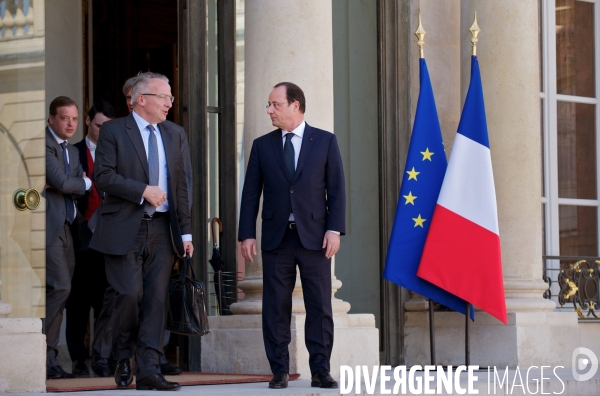 François Hollande reçoit une délégation d industriels de l agroalimentaire