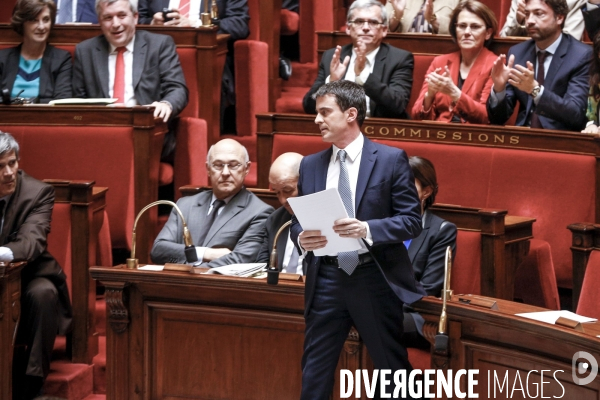 Manuel Valls: vote de confiance à l Assemblée Nationale