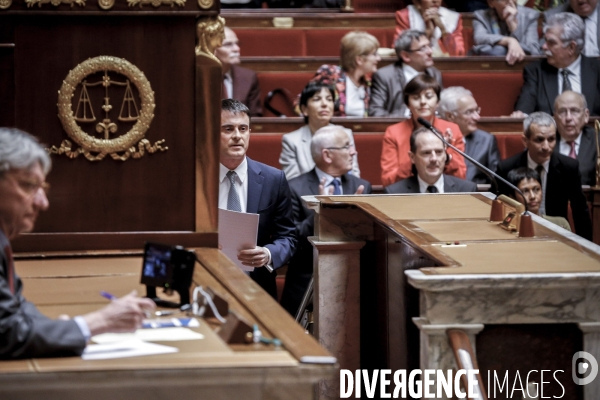 Manuel Valls: vote de confiance à l Assemblée Nationale