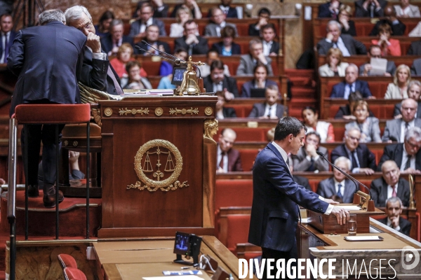 Manuel Valls: vote de confiance à l Assemblée Nationale