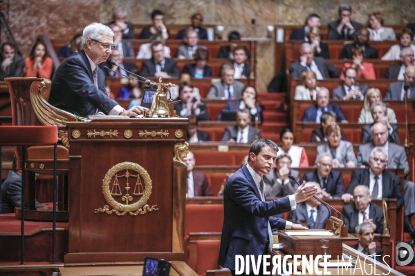 Manuel Valls: vote de confiance à l Assemblée Nationale